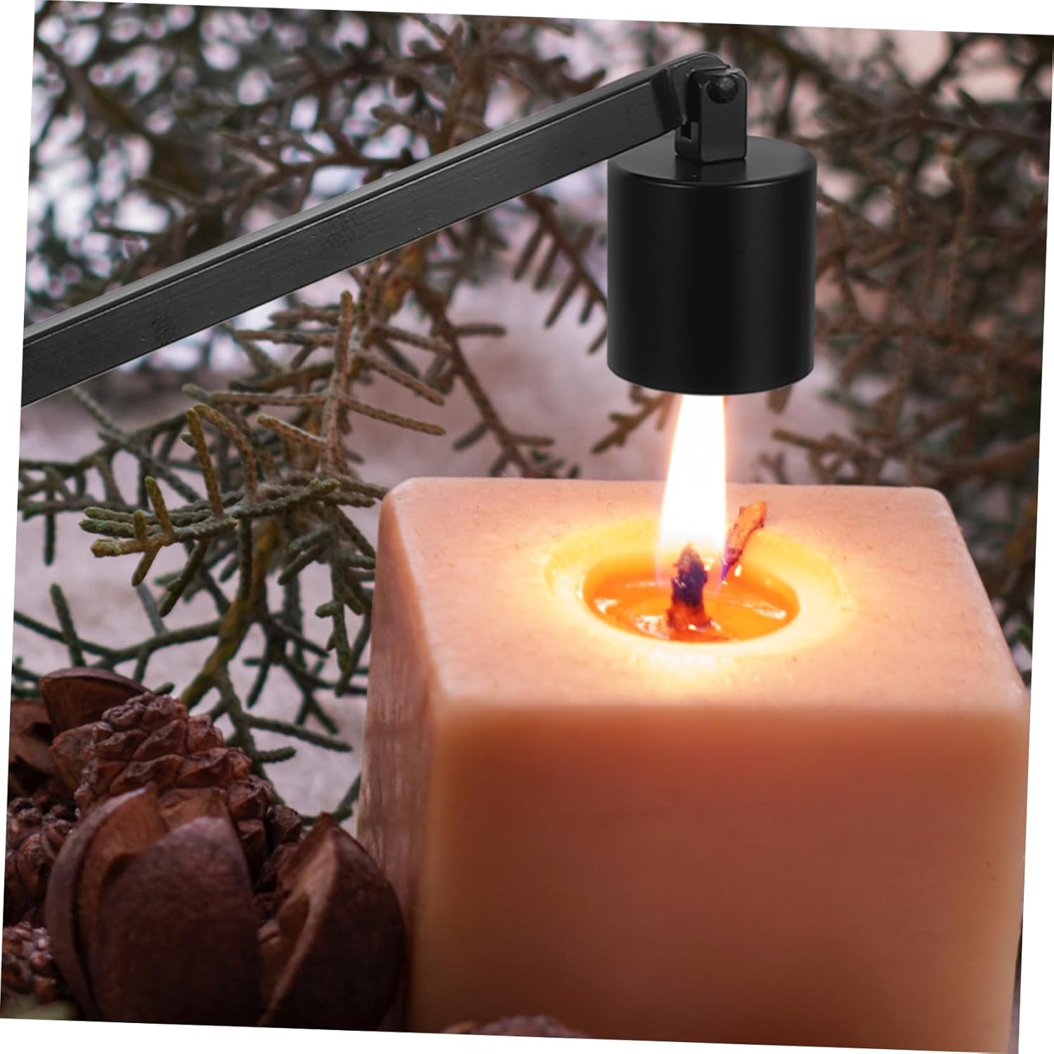 Simple Design Candle Snuffer Tool Extinguisher for Home Weddings and Parties Black