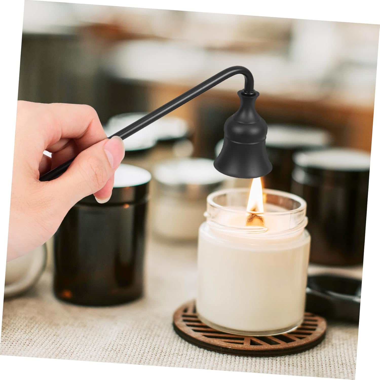 STOBAZA 2pcs Metal Candle Snuffer Covers