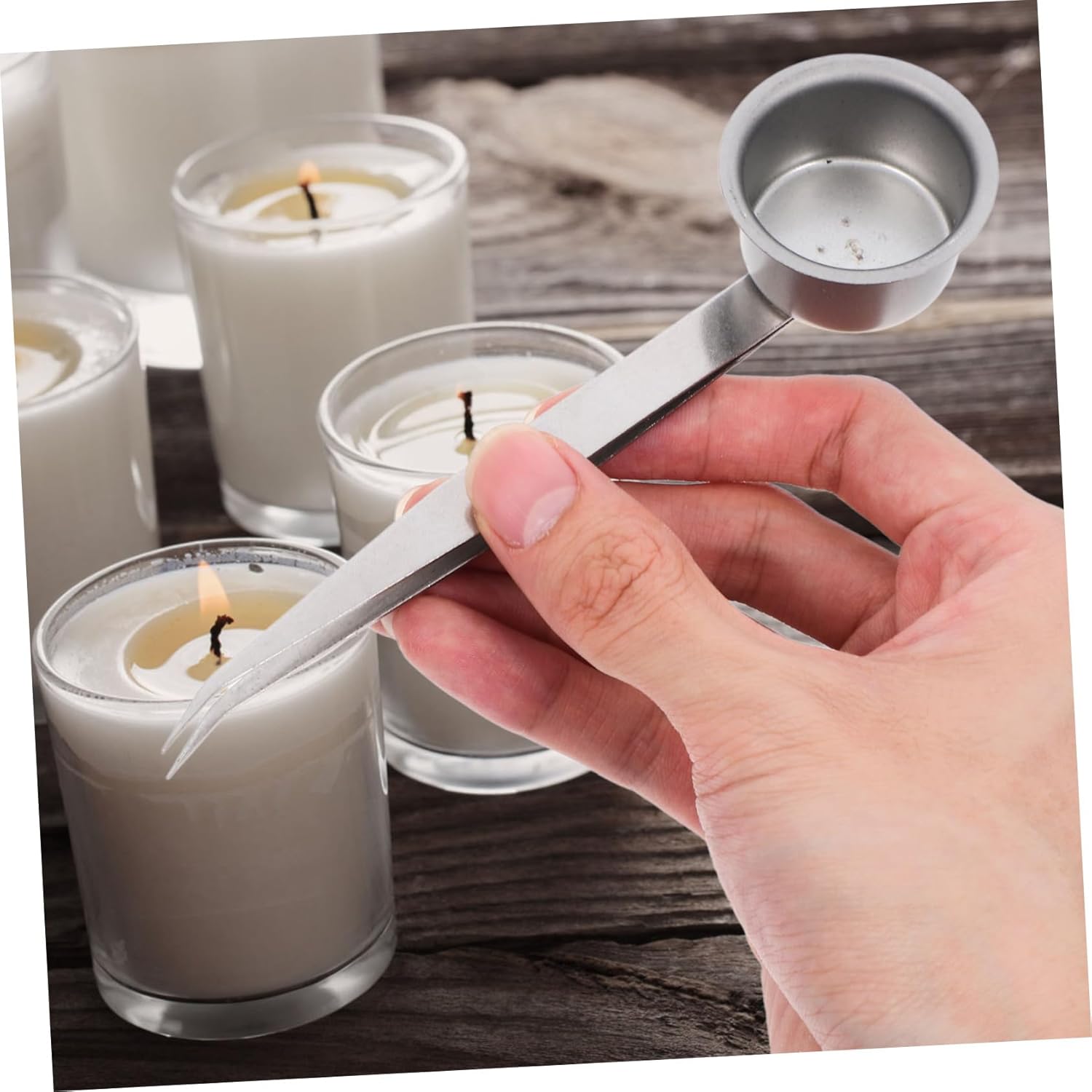Zerodeko Reusable Candle Snuffer with Flame Adjustment Handle