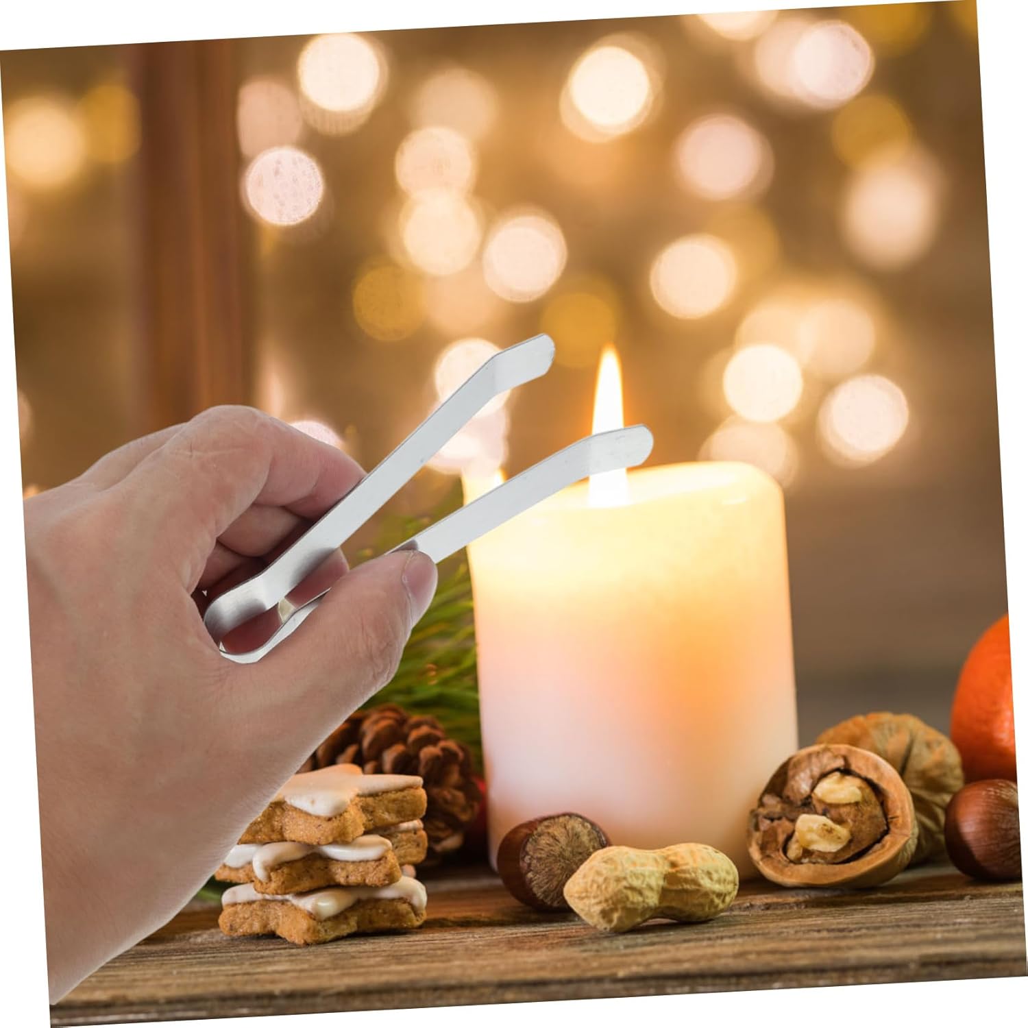 5PCS Stainless Steel Candle Wick Clips for Safe Dousing and Trim
