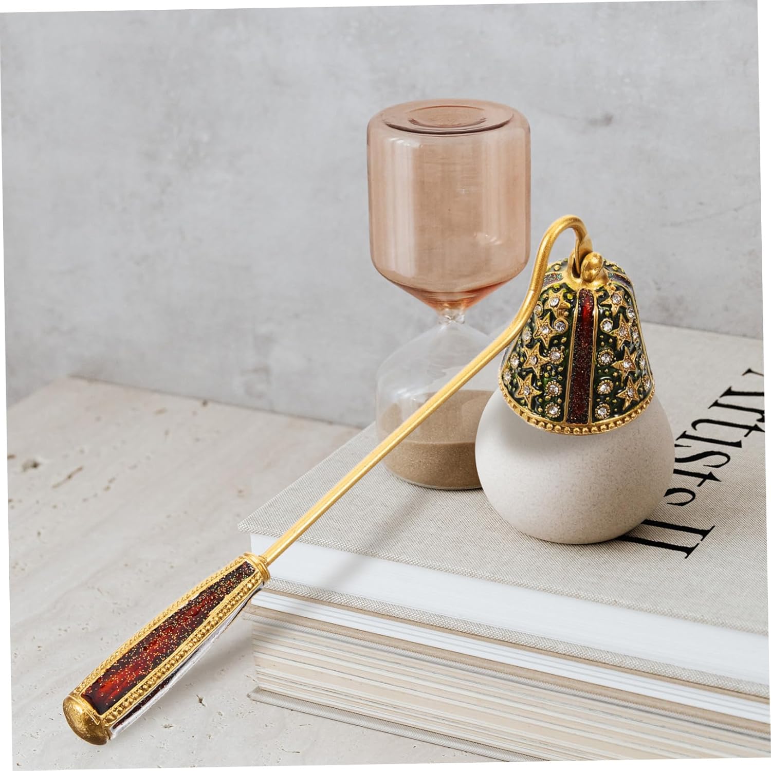 Rhinestone Candle Snuffer with Long Handle