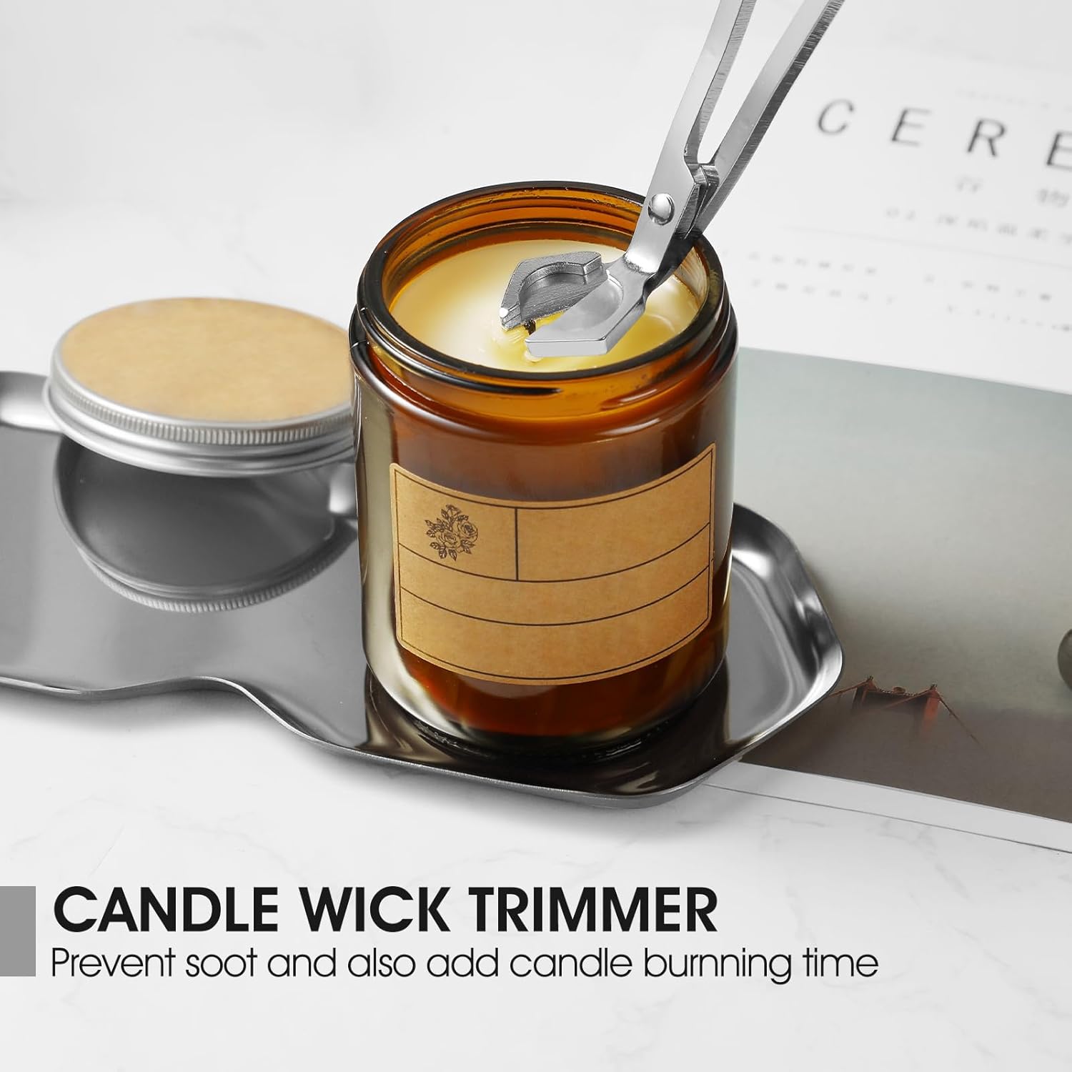 PATOISE 4 in 1 Candle Accessory Set Silver