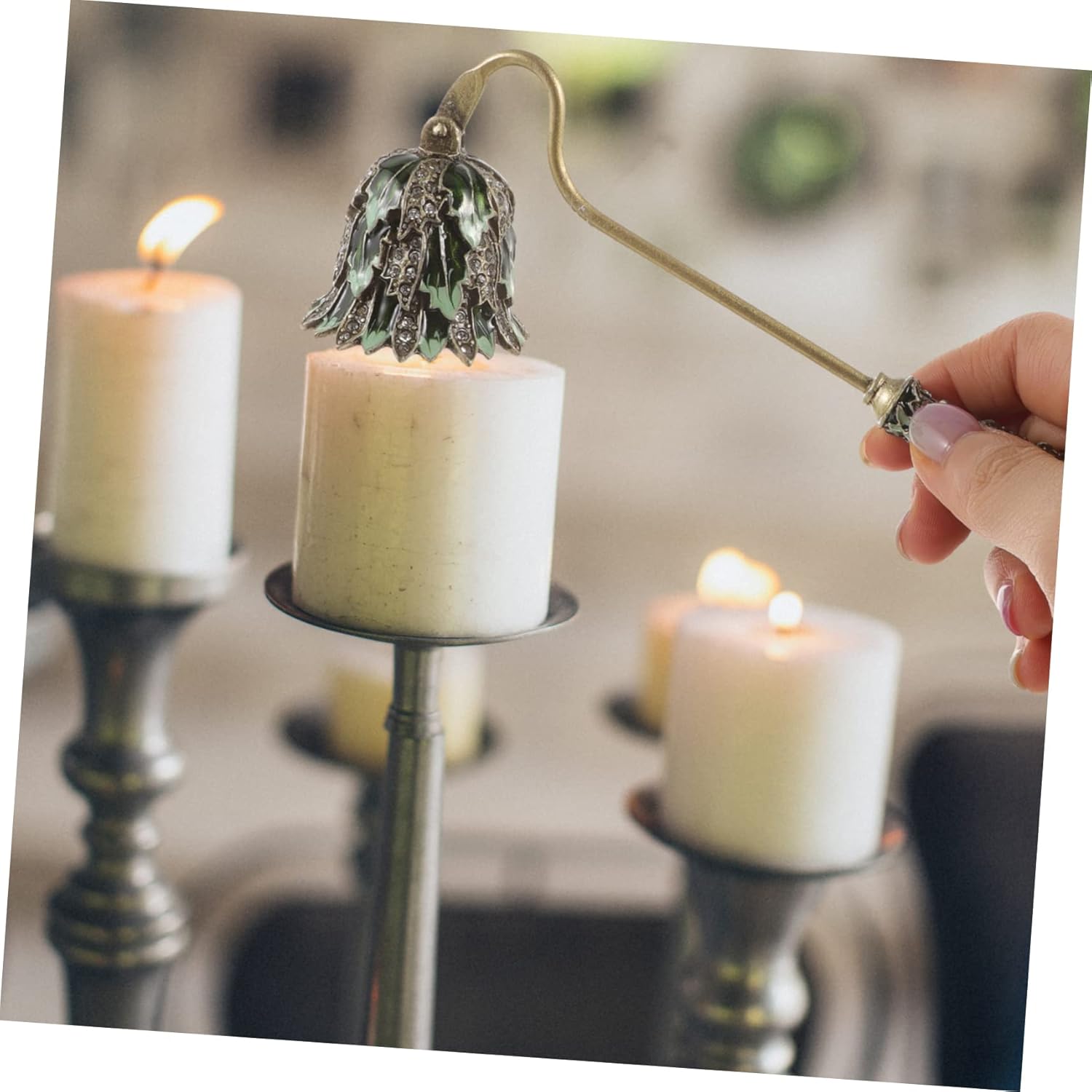 ERINGOGO Candle Snuffer Extinguisher Metal Tool