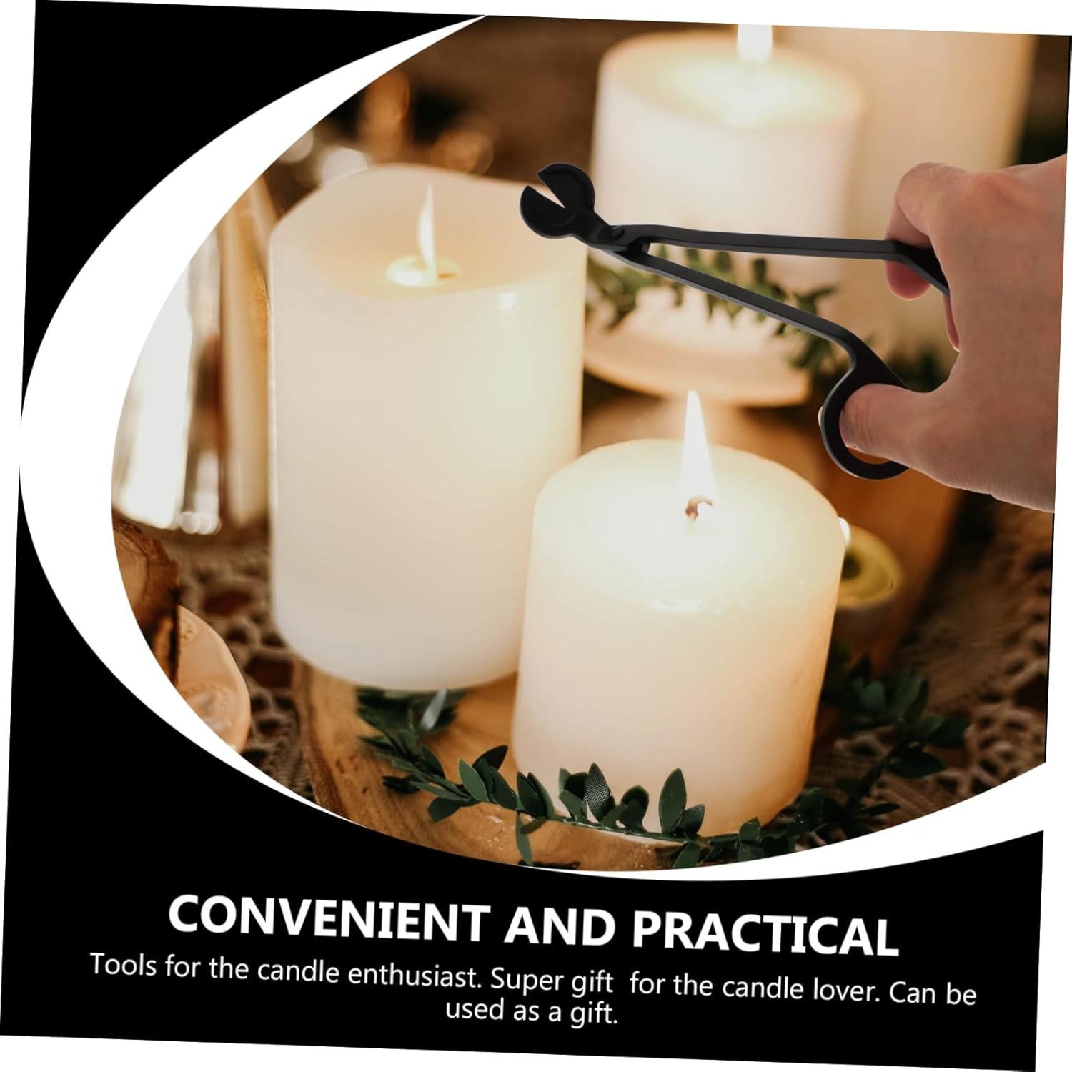 Happyyami 5 Piece Stainless Steel Candle Care Tool Set