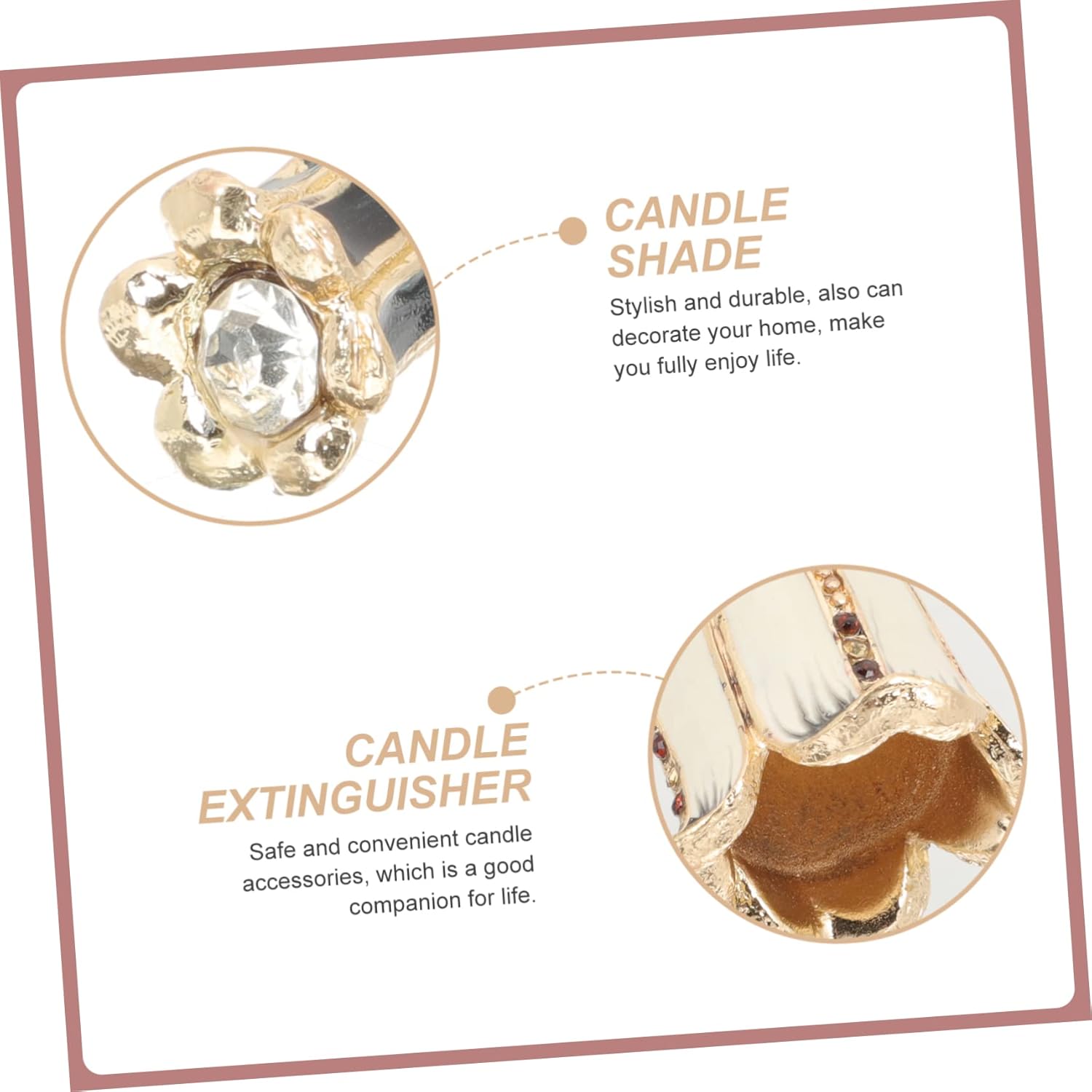 Long Handle Candle Wick Snuffer for Pillar Candles