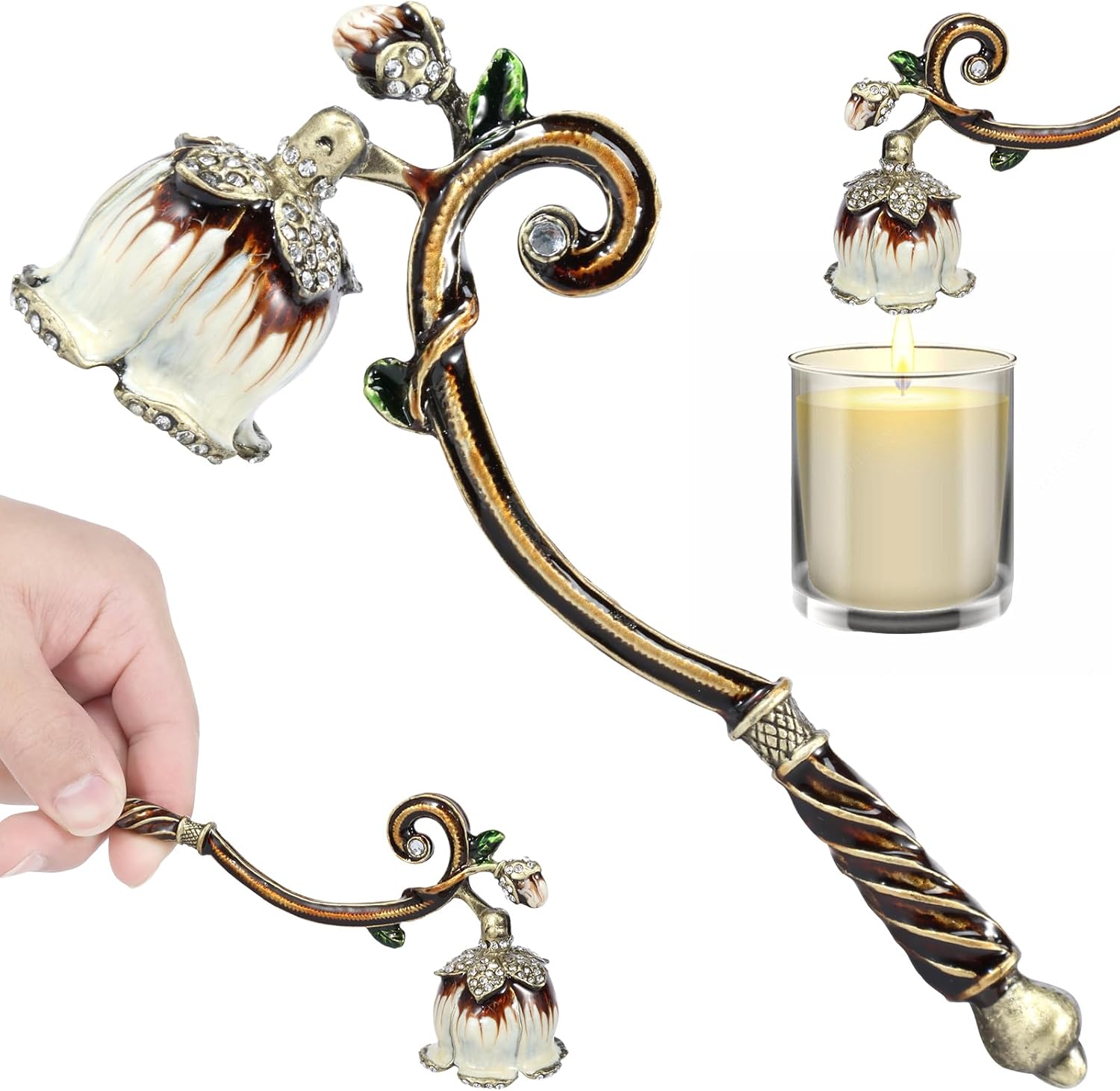 Elegant Candle Snuffer with Long Handle for Safe Extinguishing