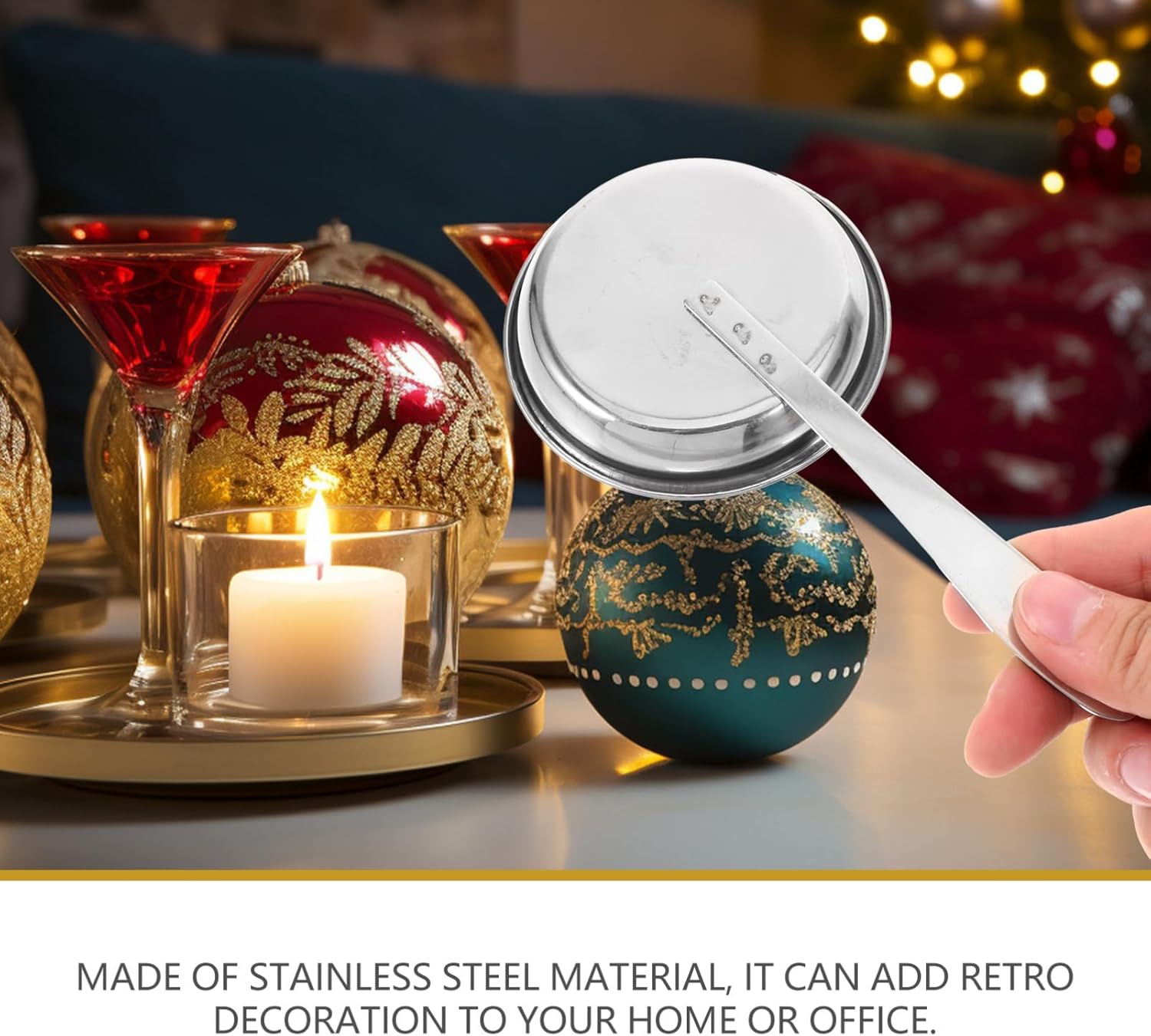 HOOTNEE Candle Snuffer with Long Handle for Fire Safety and Easy Extinguishing