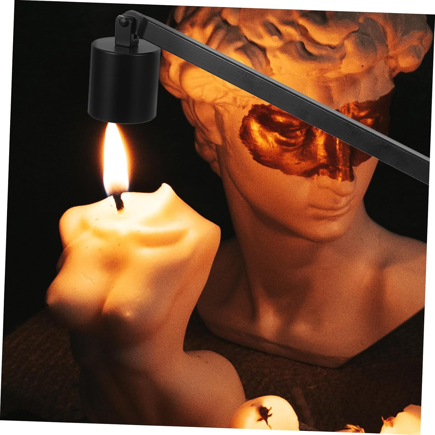Elegant Iron Candle Snuffer Tool Extinguisher
