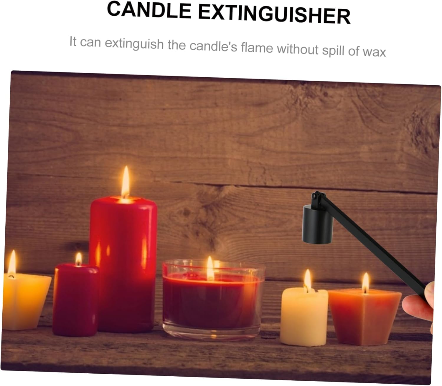 4pcs Candle Snuffer Stainless Steel Flame Extinguisher