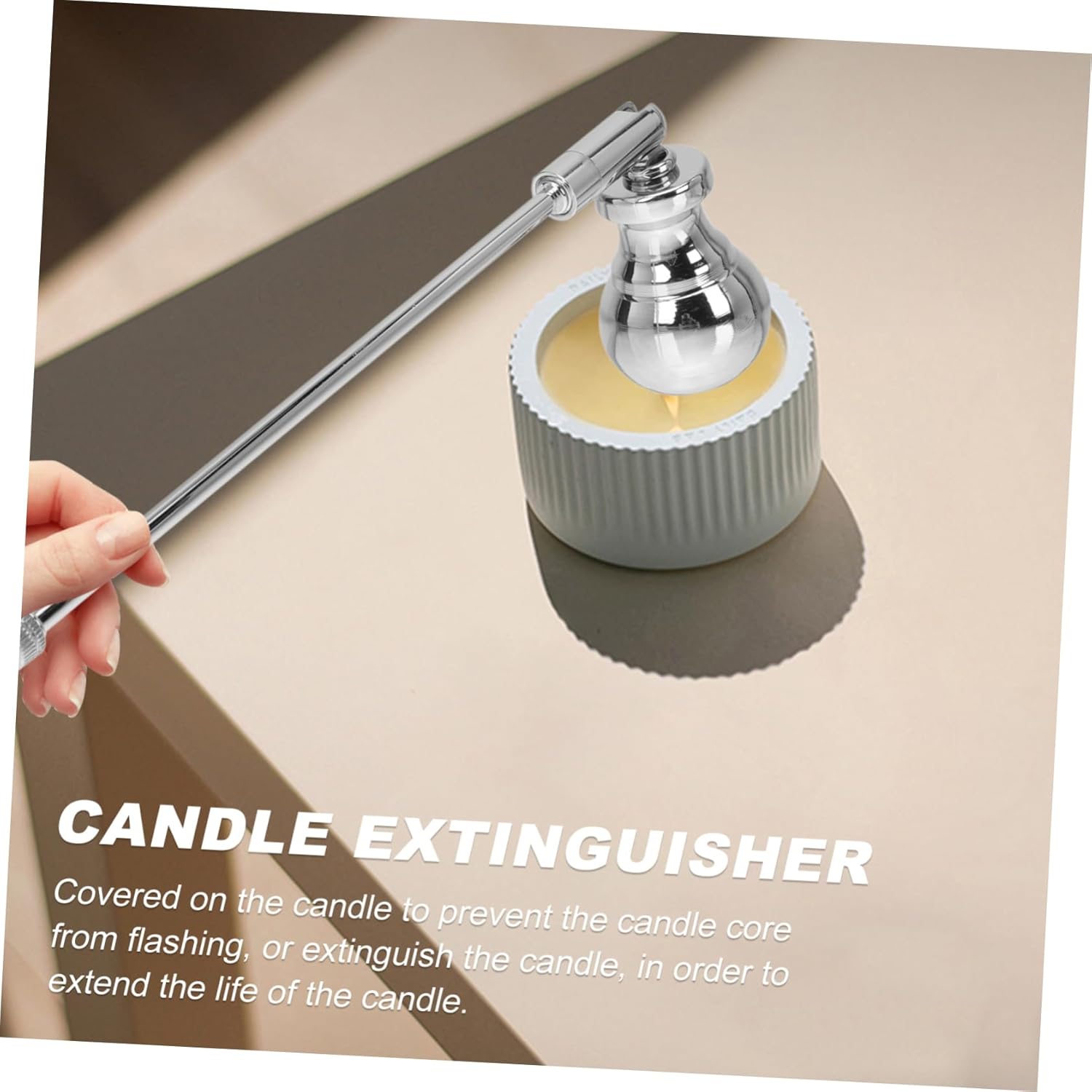 Automatic Candle Flame Snuffer with Long Handle