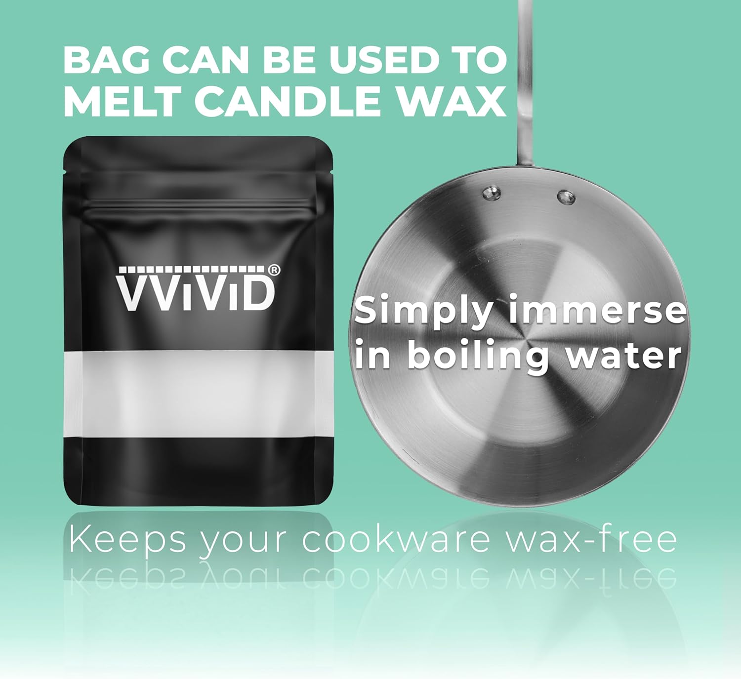 VViViD Candle Wick Trimmer Scissors with Wax Melting Bag