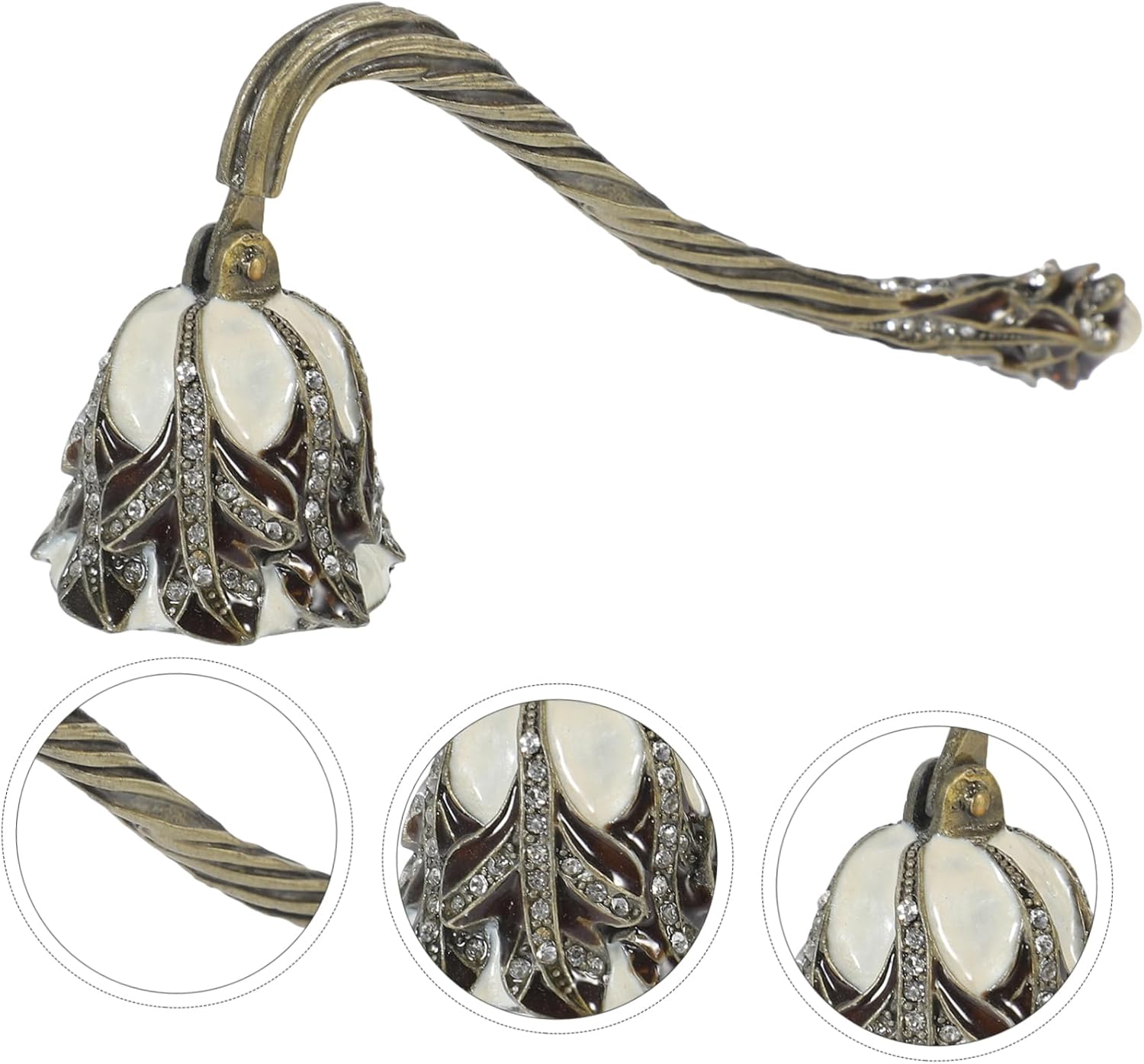 Retro Tulip Candle Snuffer with Rhinestone Design