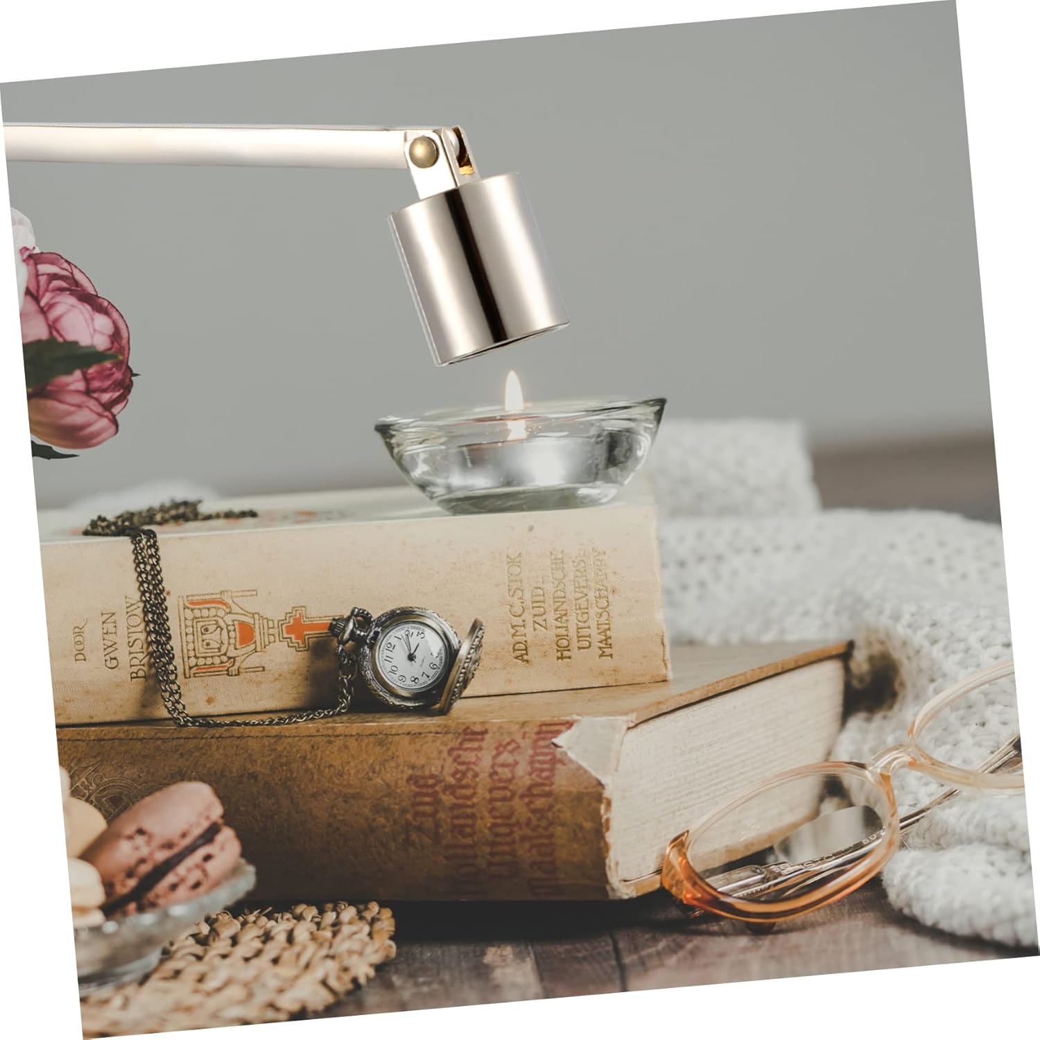 Happyyami 2pcs Stainless Steel Candle Snuffers
