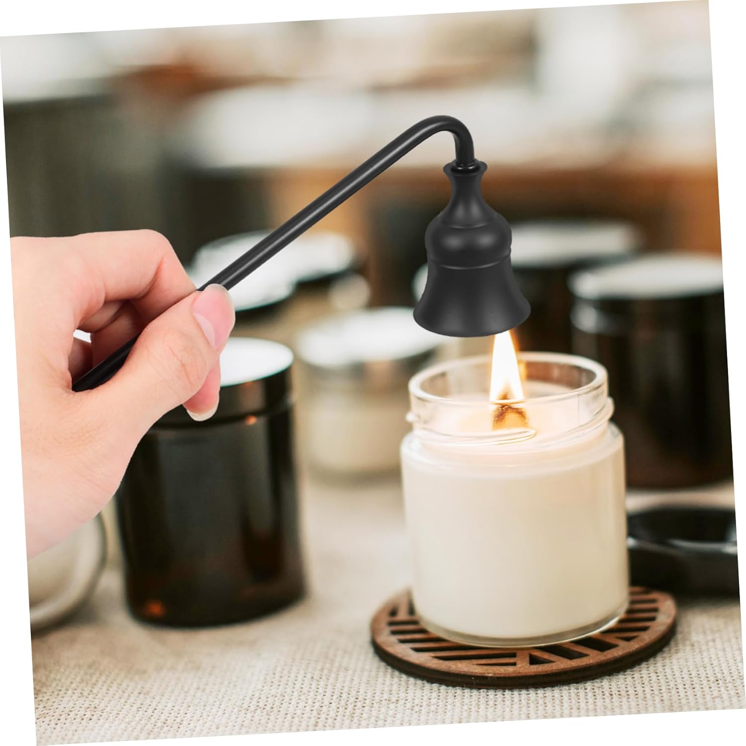 4pcs Automatic Candle Snuffer Aromatherapy Long Handle Extinguisher