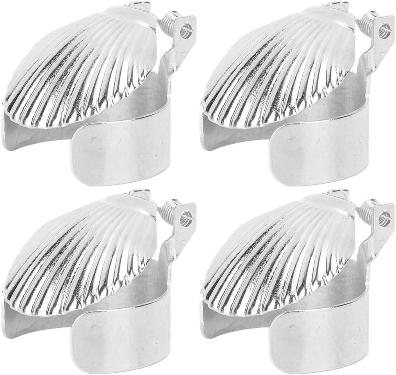 4Pcs Candle Snuffer Metal Shell Automatic Candle Stopper for Candle Extinguishing Silver