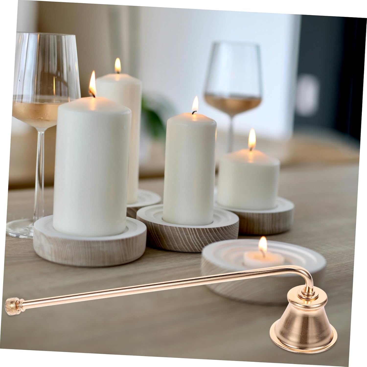 Happyyami Candle Snuffer Tool for Safe Extinguishing of Tea Lights