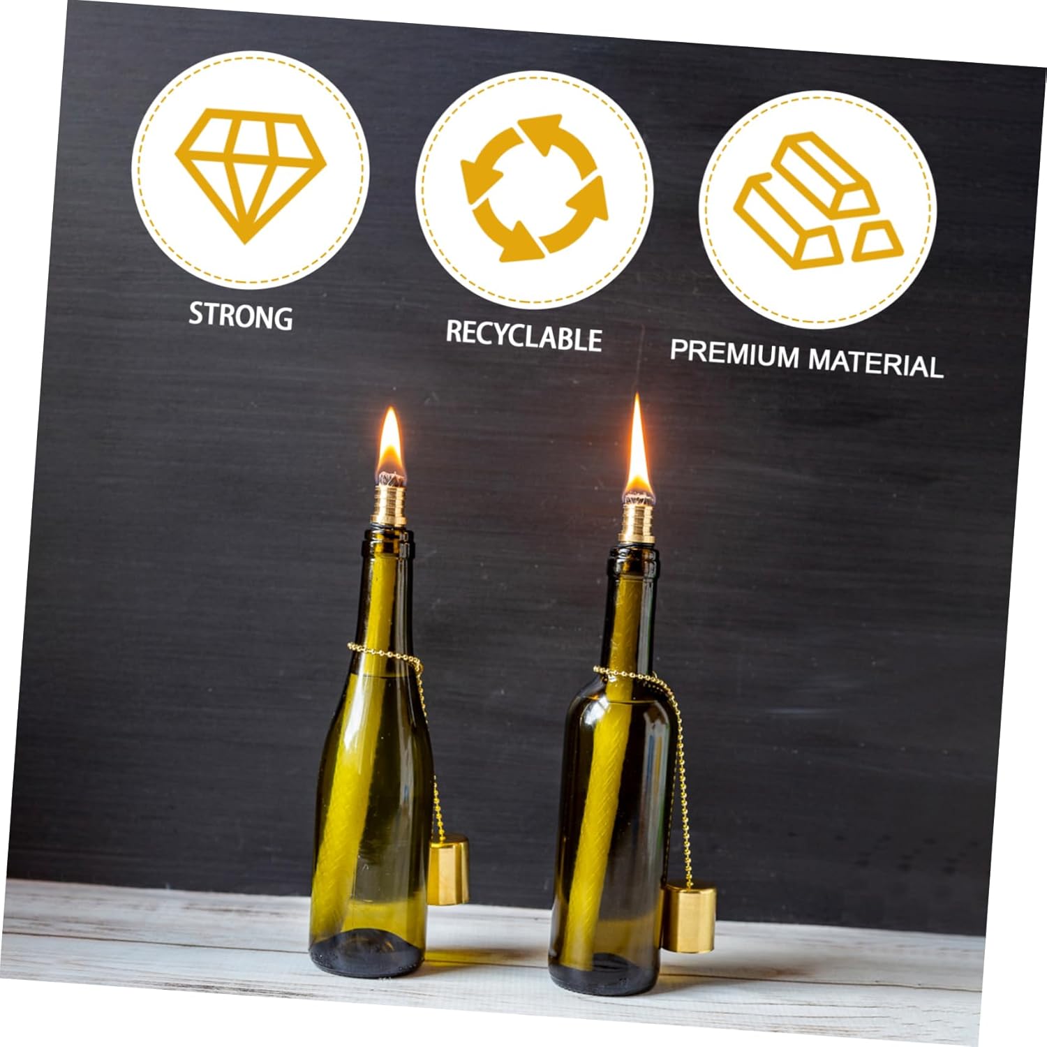 Happyyami 2pcs Brass Candle Snuffer Caps Fire Extinguisher Accessories