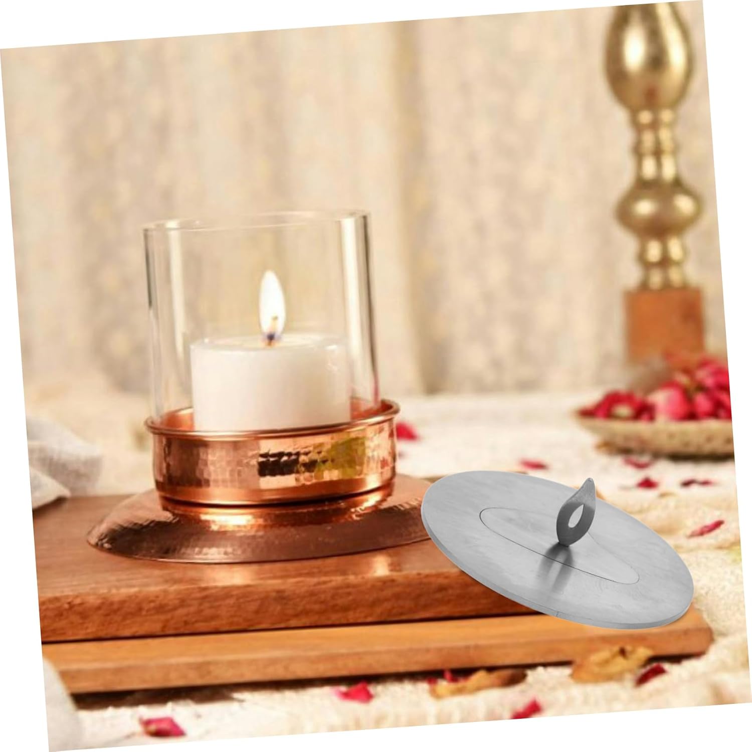 Stainless Steel Windproof Candle Snuffer Extinguisher Tool for Large Candles