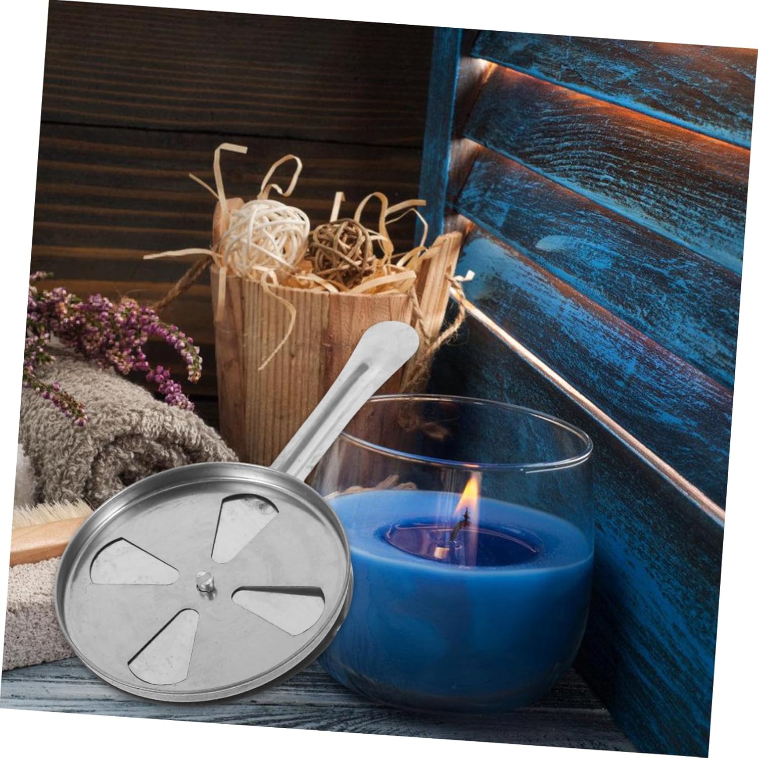 Adjustable Stainless Steel Candle Snuffer Cover for Aroma Lamps and Oil Lamps