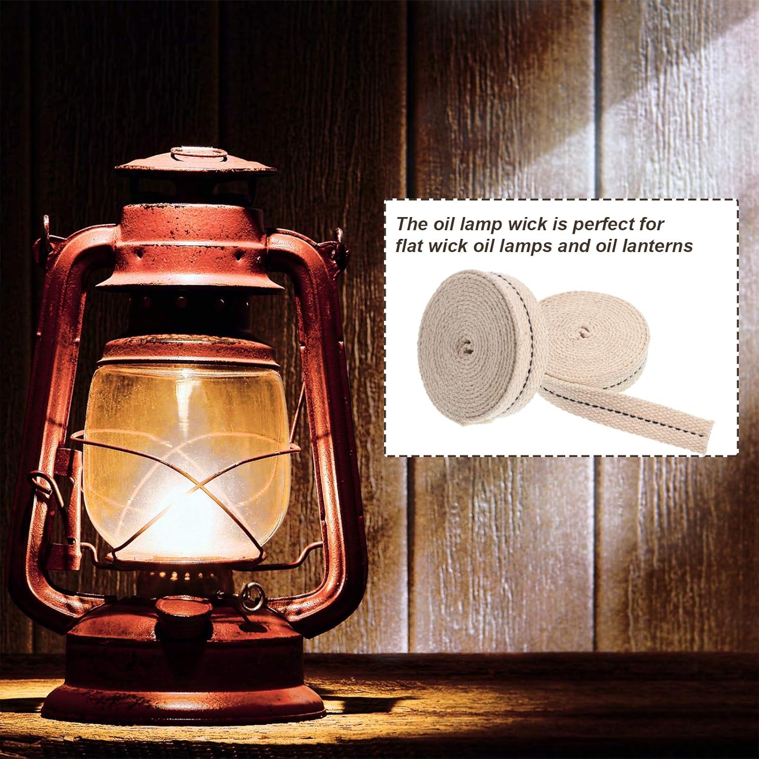 Boao Replacement Oil Lamp Wicks 3 Rolls 12 34 78 Inch