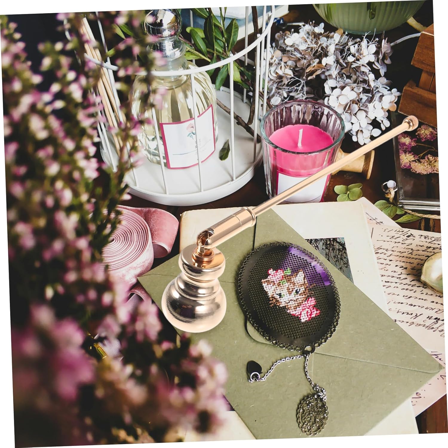 Happyyami Candle Accessories Set with Snuffer Extinguisher