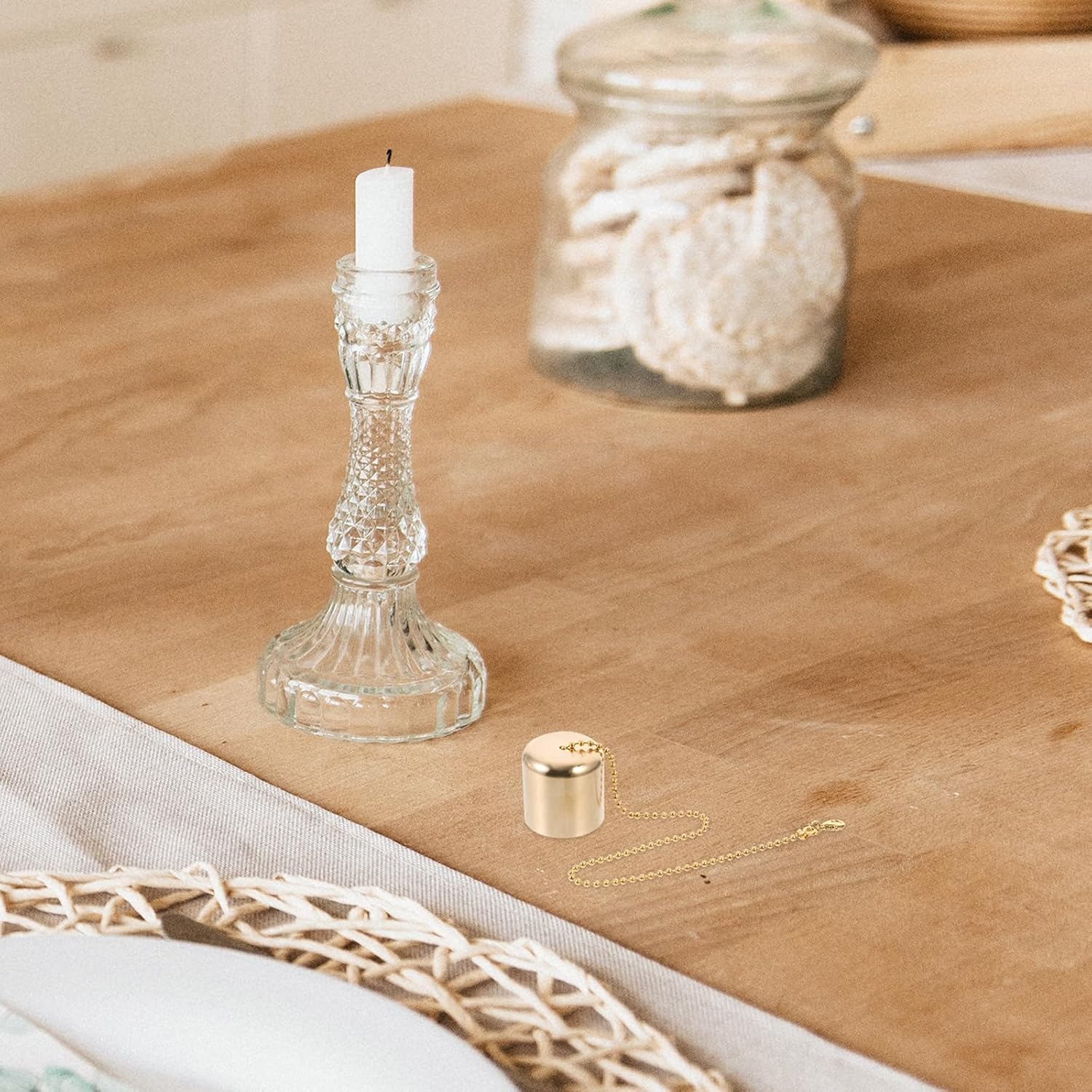 VOSAREA 6pcs Brass Candle Snuffer Set