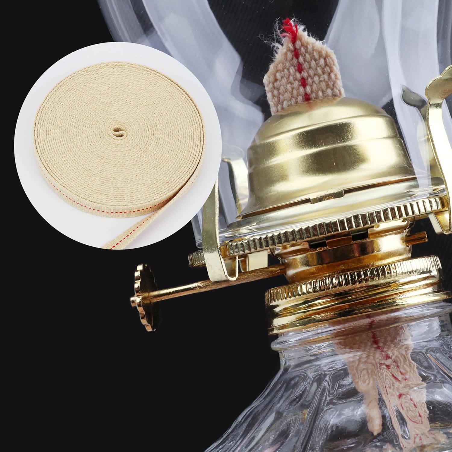 SWATOM 33 Feet Oil Lamp Wicks 78 Inch Cotton Roll