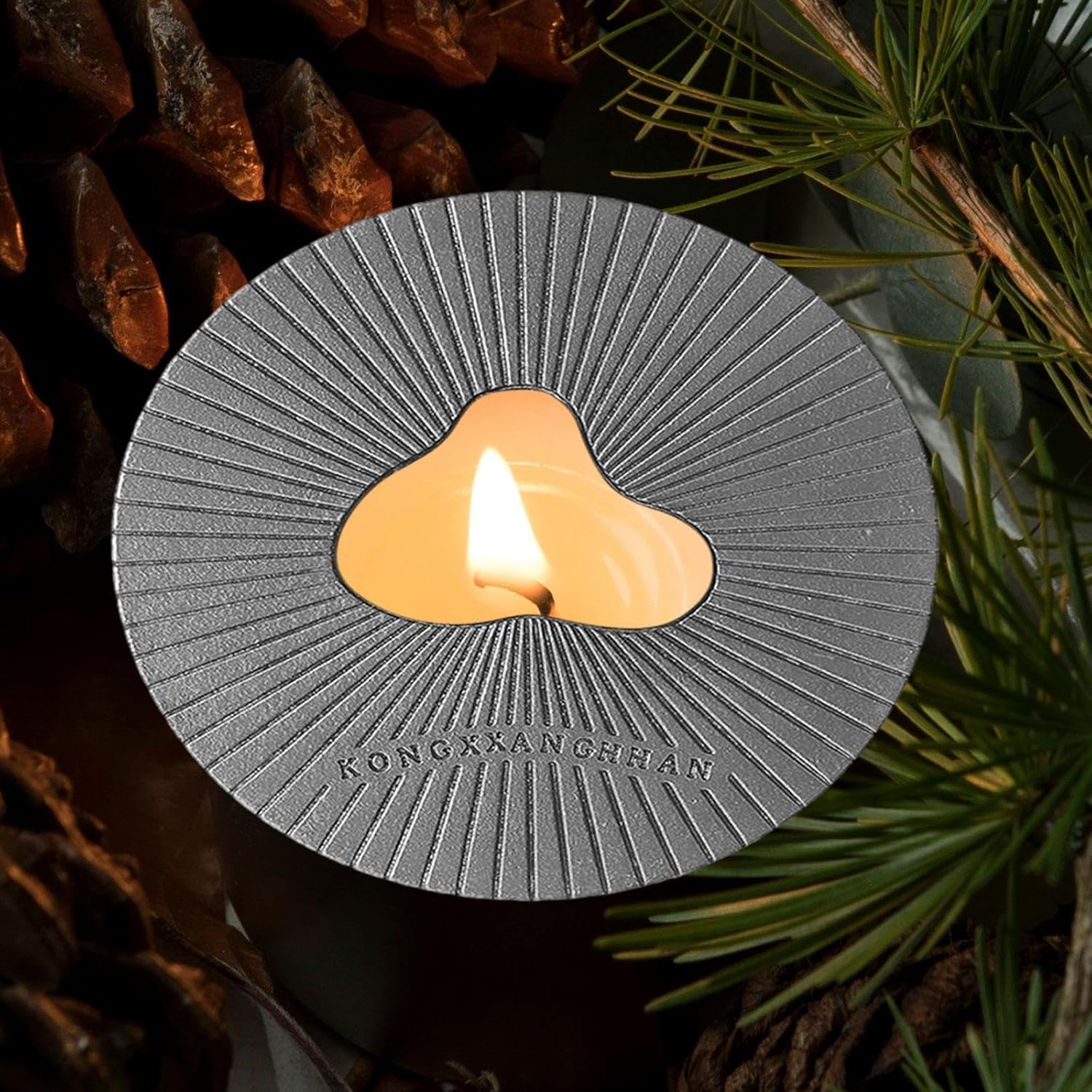 Silver Candle Topper Shade Sleeve with 307 Inch Size