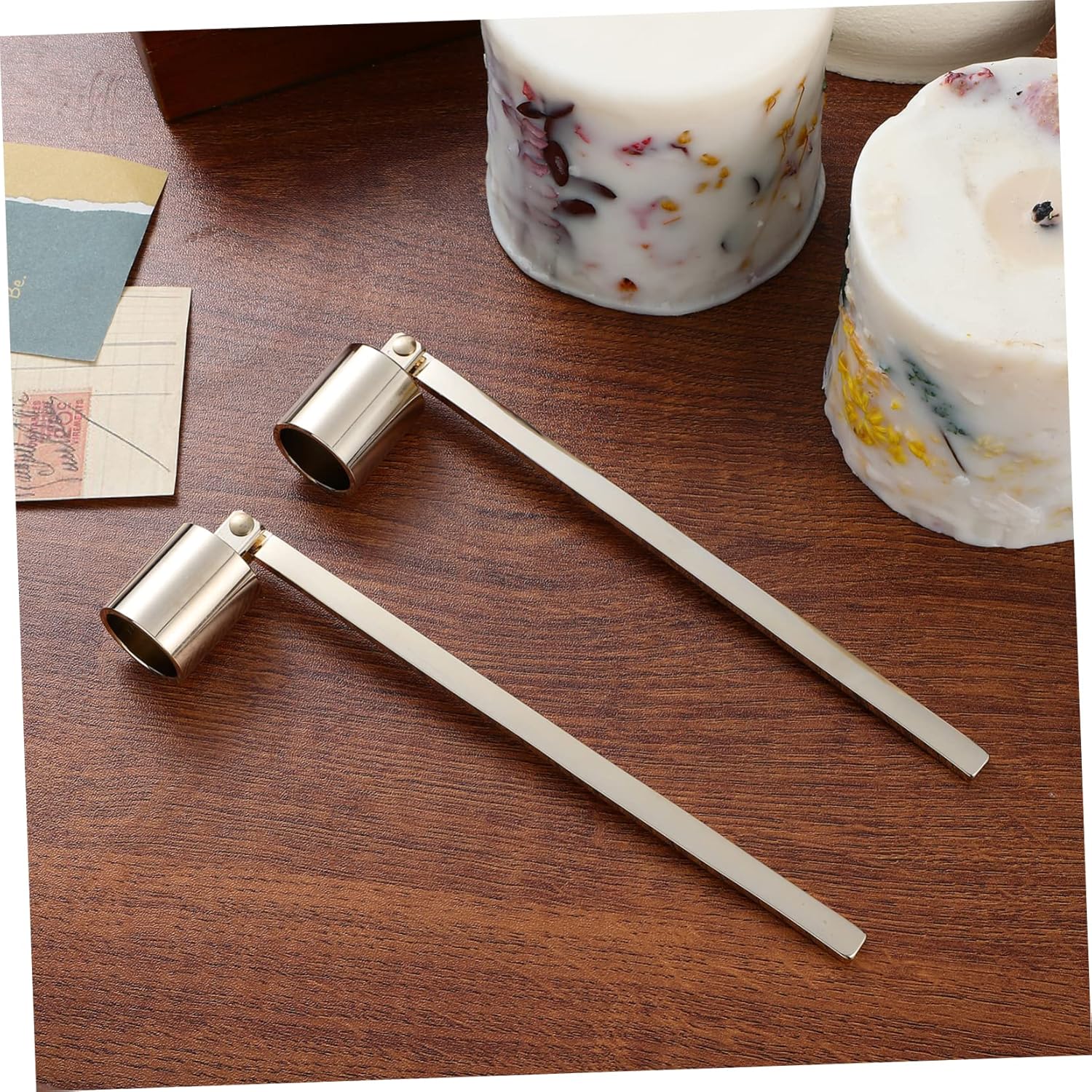 Happyyami 2pcs Stainless Steel Candle Snuffers