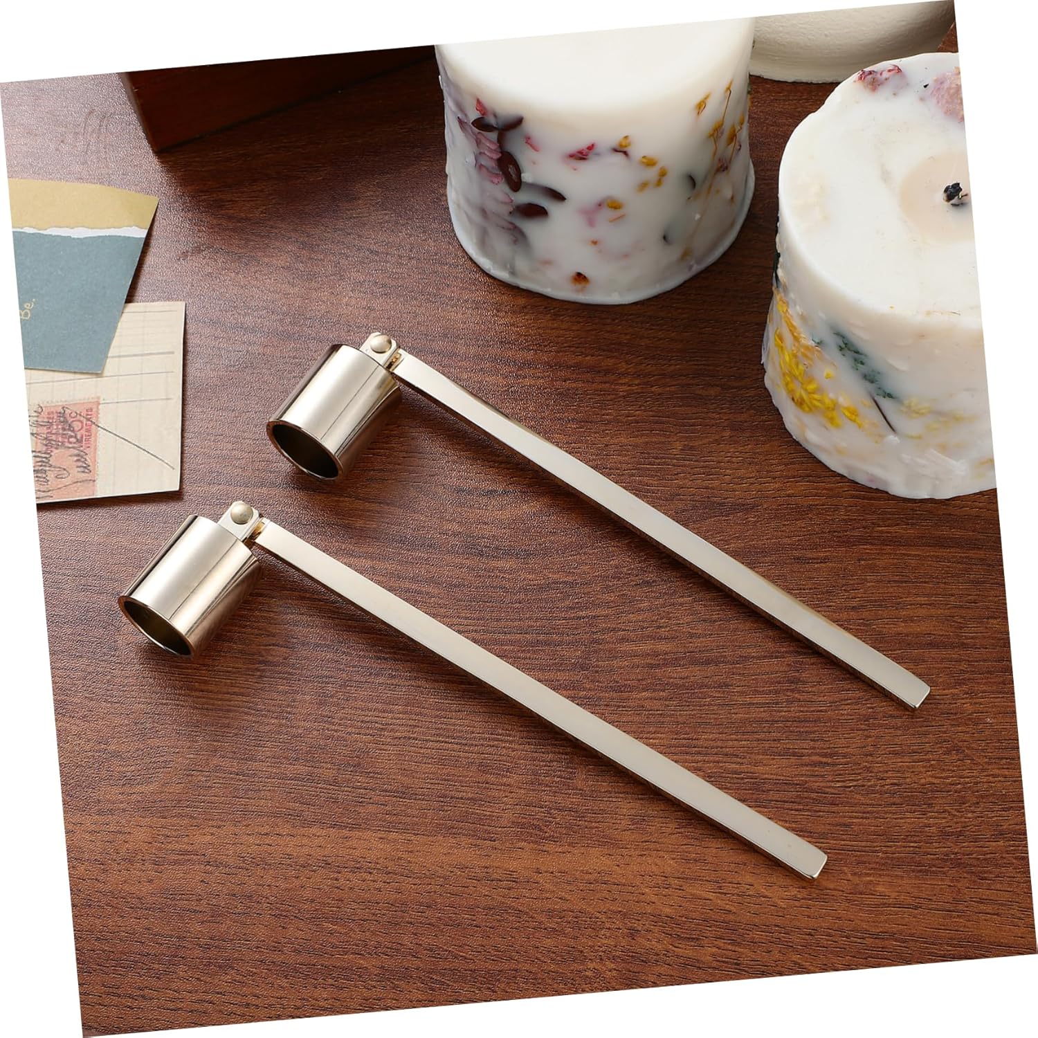 2pcs Candle Snuffers with Long Handles for Safe Extinguishing